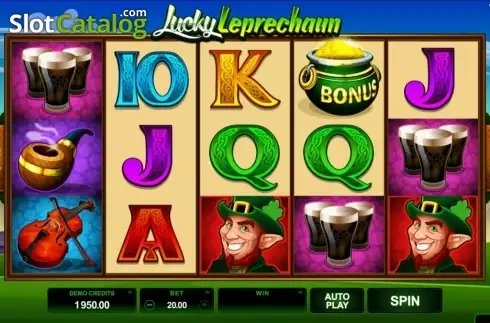 Οθόνη2. Lucky Leprechaun (Microgaming) Κουλοχέρης