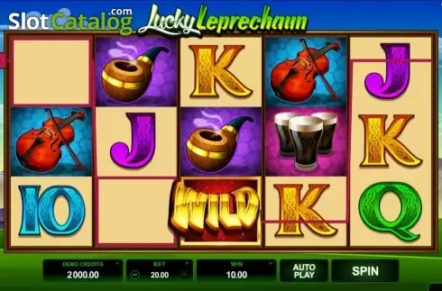 Οθόνη3. Lucky Leprechaun (Microgaming) Κουλοχέρης