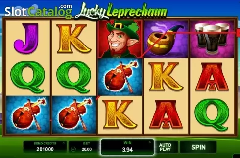 Οθόνη4. Lucky Leprechaun (Microgaming) Κουλοχέρης
