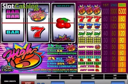 Οθόνη3. High Five (Microgaming) Κουλοχέρης