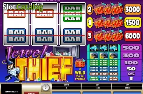 Οθόνη3. Jewel Thief (Games Global) Κουλοχέρης