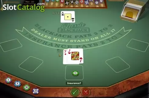 Οθόνη3. Classic Blackjack Gold Κουλοχέρης