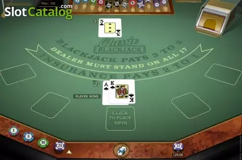 Οθόνη5. Classic Blackjack Gold Κουλοχέρης
