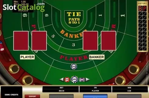 Οθόνη3. High Limit Baccarat (Microgaming) Κουλοχέρης