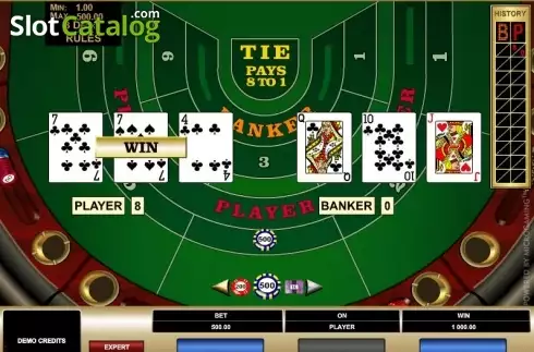 Οθόνη4. High Limit Baccarat (Microgaming) Κουλοχέρης