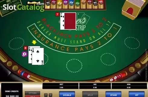 Οθόνη3. Vegas Strip Blackjack (Microgaming) Κουλοχέρης