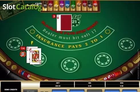 Οθόνη3. Super Fun 21 (Microgaming) Κουλοχέρης