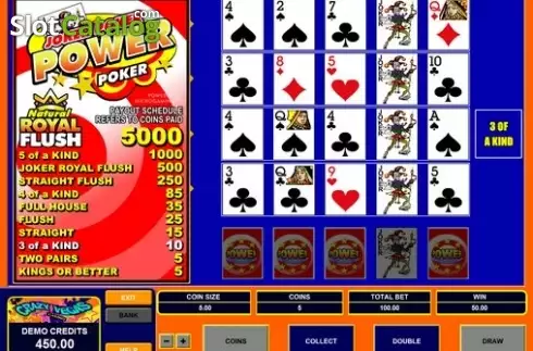 Οθόνη2. Joker Poker Power Poker (Games Global) Κουλοχέρης