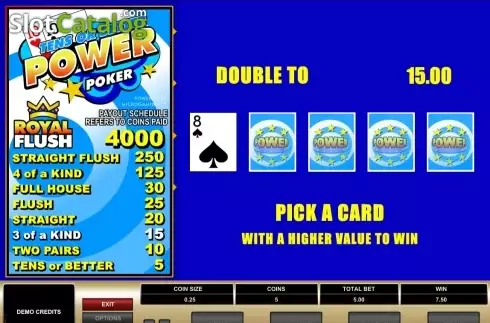Οθόνη4. Tens or Better Power Poker (Games Global) Κουλοχέρης