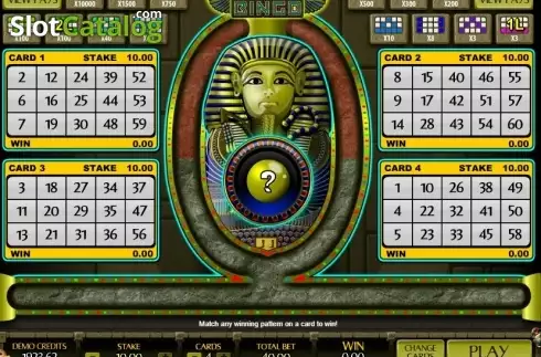 Οθόνη2. Pharaoh Bingo Κουλοχέρης