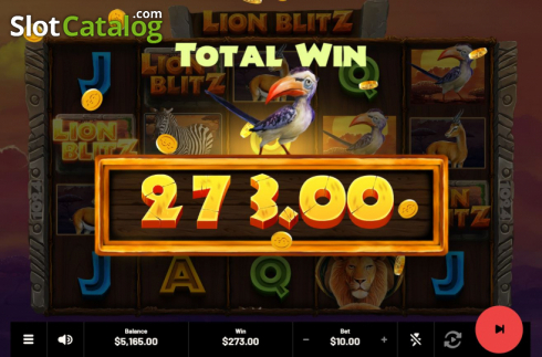 Οθόνη9. Lion Blitz Κουλοχέρης