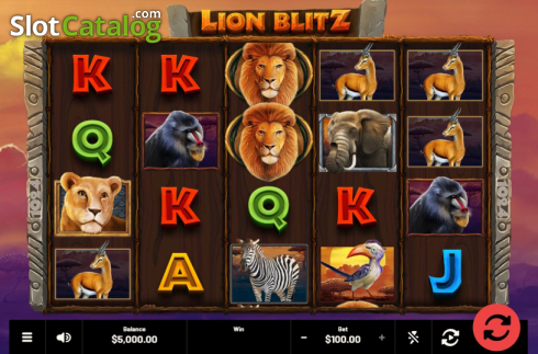 Οθόνη2. Lion Blitz Κουλοχέρης