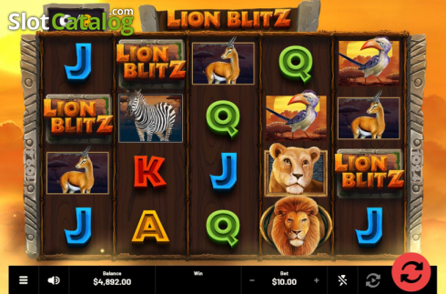 Οθόνη5. Lion Blitz Κουλοχέρης