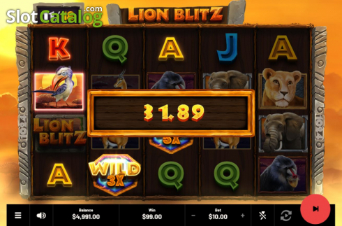 Οθόνη8. Lion Blitz Κουλοχέρης