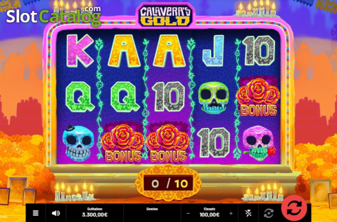 Οθόνη5. Calaveras Gold Κουλοχέρης