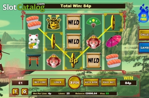 Οθόνη2. Ninja Fortune Κουλοχέρης 