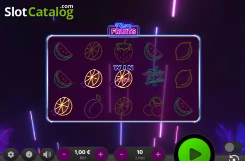 Οθόνη3. Miami Fruits Κουλοχέρης