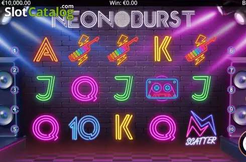Οθόνη3. Neon Burst Κουλοχέρης