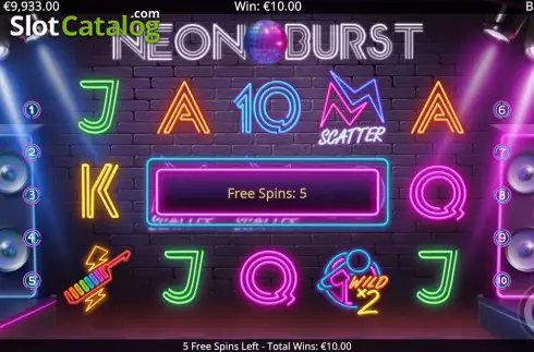 Οθόνη8. Neon Burst Κουλοχέρης