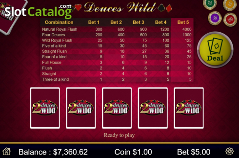 Οθόνη2. Deuces Wild (Mobilots) Κουλοχέρης