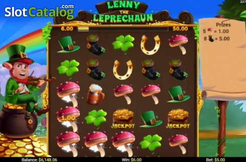 Οθόνη3. Lenny the Leprechaun Κουλοχέρης 