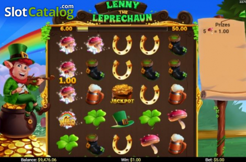 Οθόνη4. Lenny the Leprechaun Κουλοχέρης 