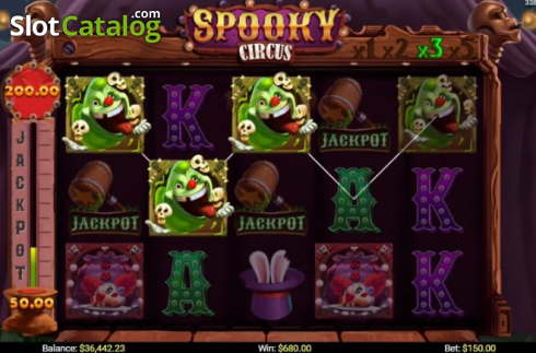 Οθόνη3. Spooky Circus (Mobilots) Κουλοχέρης 
