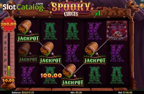 Οθόνη4. Spooky Circus (Mobilots) Κουλοχέρης 