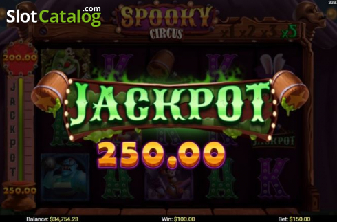 Οθόνη5. Spooky Circus (Mobilots) Κουλοχέρης 