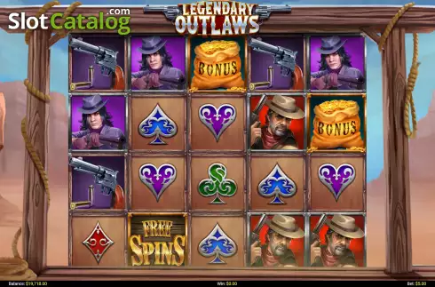 Οθόνη2. Legendary Outlaws Κουλοχέρης