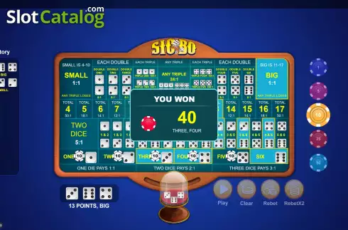 Οθόνη4. Sicbo (Mplay) Κουλοχέρης