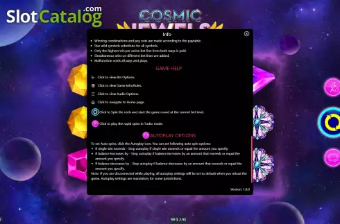 Οθόνη9. Cosmic Jewels (Mplay) Κουλοχέρης