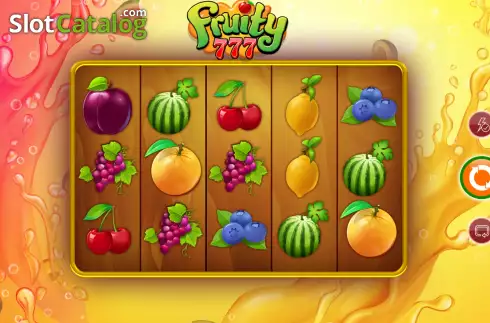 Οθόνη2. Fruity 777 Κουλοχέρης