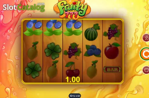 Οθόνη3. Fruity 777 Κουλοχέρης