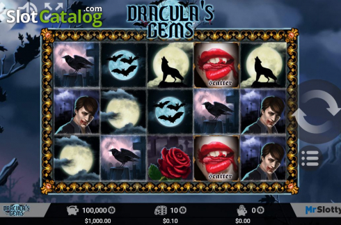 Οθόνη2. Dracula's Gems Κουλοχέρης