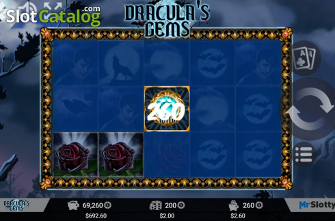 Οθόνη3. Dracula's Gems Κουλοχέρης