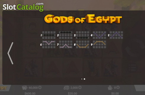 Οθόνη9. Gods Of Egypt (MrSlotty) Κουλοχέρης