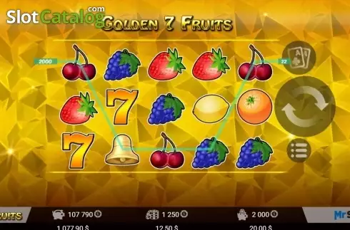 Οθόνη5. Golden 7 Fruits Κουλοχέρης