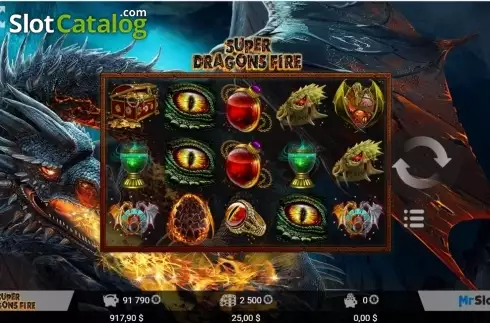 Οθόνη4. Super Dragons Fire Κουλοχέρης