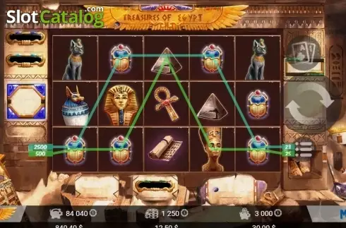 Οθόνη5. Treasures of Egypt (MrSlotty) Κουλοχέρης