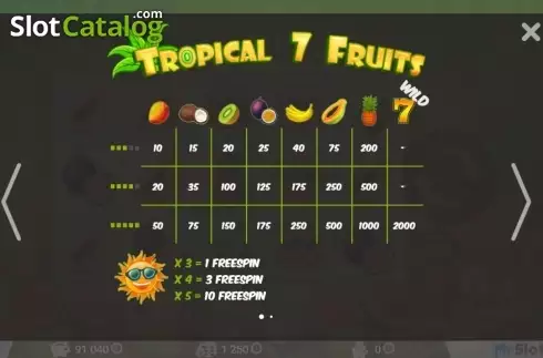 Οθόνη2. Tropical7Fruits Κουλοχέρης