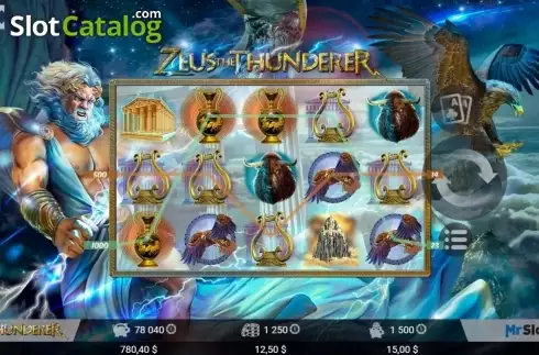 Οθόνη7. Zeus the Thunderer (MrSlotty) Κουλοχέρης