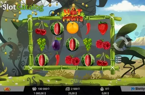 Οθόνη2. Hot Fruits (MrSlotty) Κουλοχέρης