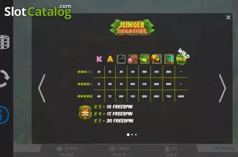 Οθόνη2. Jungle Treasure (MrSlotty) Κουλοχέρης