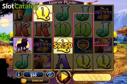 Οθόνη3. Lion's Roar (MultiSlot) Κουλοχέρης