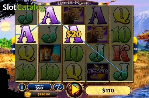 Οθόνη4. Lion's Roar (MultiSlot) Κουλοχέρης