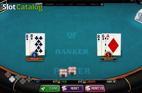 Οθόνη4. Baccarat (MultiSlot) Κουλοχέρης