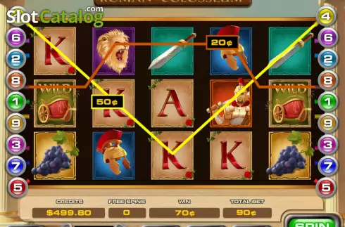 Οθόνη3. Roman Colosseum (MultiSlot) Κουλοχέρης