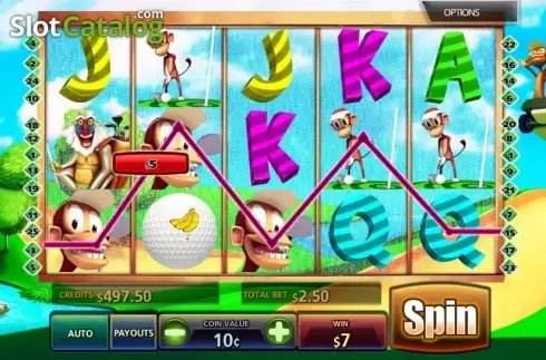 Οθόνη3. Golf n Monkeys Κουλοχέρης