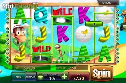 Οθόνη4. Golf n Monkeys Κουλοχέρης